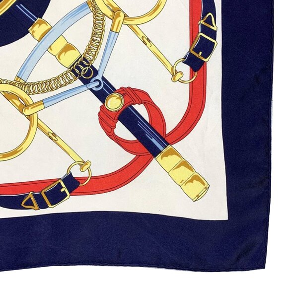 VINTAGE HERMES Experion D'Or Silk Scarf - Picture 5 of 10